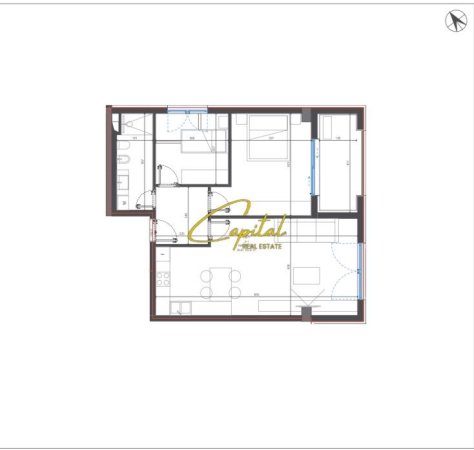 Vlore, shitet apartament 2+1 Kati 1, 102 m² 272.871 € (DHERMI)