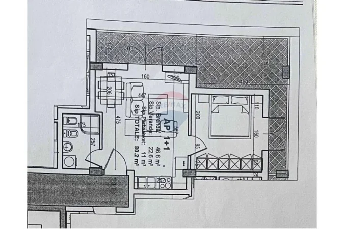 Tirane, shitet apartament 1+1 , 81 m² 110.500 € (530181053-632)