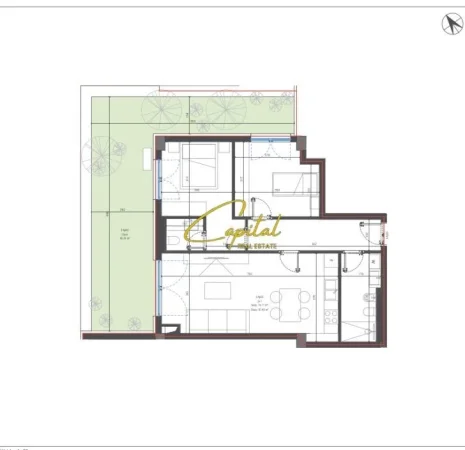 Vlore, shitet apartament 2+1 Kati 0, 132 m² 295.219 € (DHERMI)