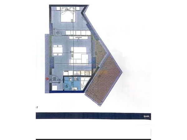 Tirane, shitet apartament 1+1+Ballkon Kati 2, 78 m² 137.000 € (Rruga Dritan Hoxha)