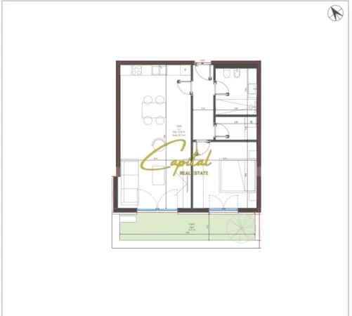 Vlore, shitet apartament 1+1 Kati 0, 104 m² 253.656 € (DHERMI)