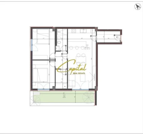 Vlore, shitet apartament 2+1 Kati 0, 126 m² 309.514 € (DHERMI)