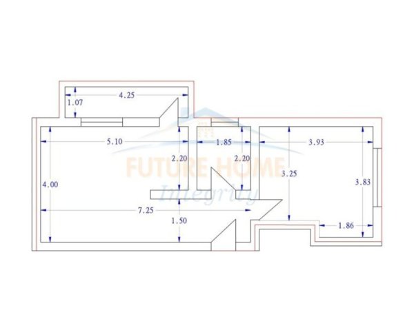 Tirane, shitet apartament 1+1 Kati 5, 47 m² 95.000 € (BRRYLI)