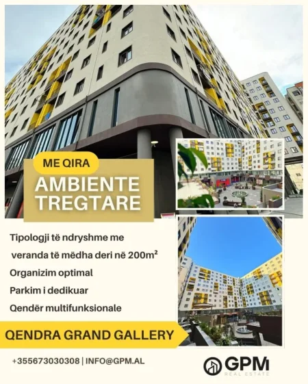 Tirane, jepet me qera ambjent biznesi ne Grand Gallery  , 426 m²