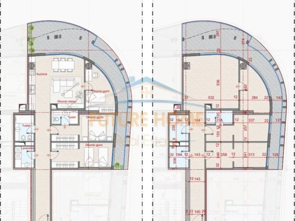 Tirane, shitet apartament 3+1+Ballkon Kati 14, 174 m² (Rezidenca Top Seven Tower)