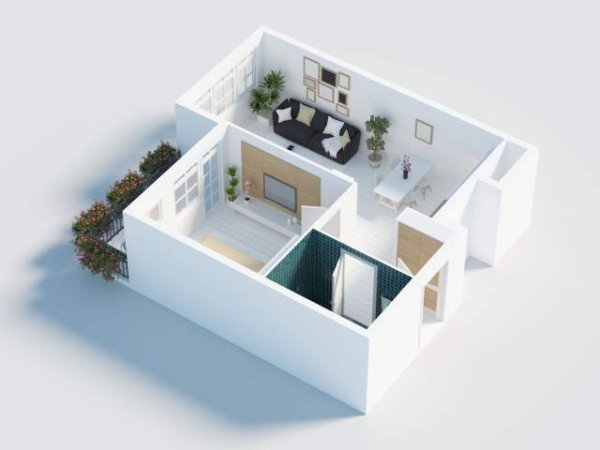 Tirane, shitet apartament duplex 1+1 Kati 1, 47 m² 65.200 Euro (RRUAG E KAVAJES)