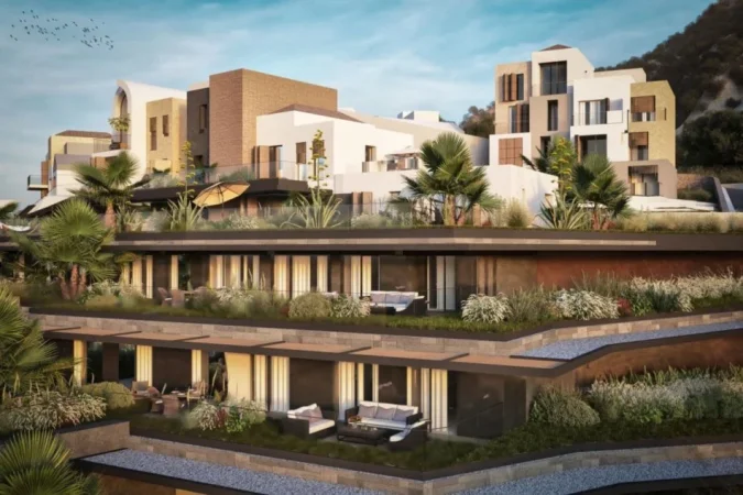 Dhermi - Palase, shitet apartament 2+1+Ballkon Kati 1, 140 m² (Green Coast 2)