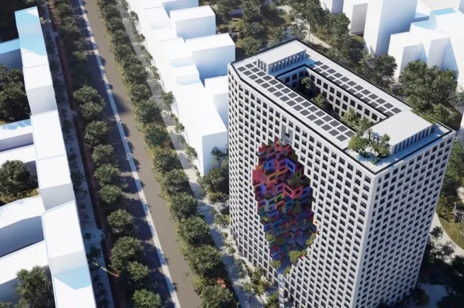 Tirane, shitet apartament 1+1 Kati 7, 78 m² 200.000 € (TIRANA BULEVARD)