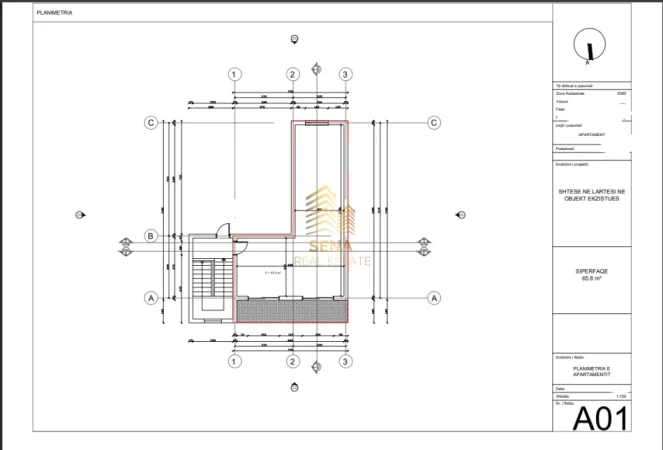 Tirane, shitet apartament 1+1 Kati 6, 65 m² 219.000 € (Shallvaret)
