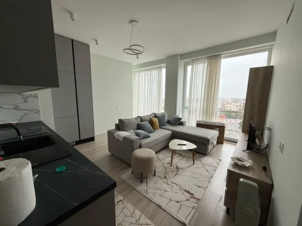 Tirane, jepet me qera apartament 1+1+Ballkon Kati 9, 50 m² 750 € (Rruga Riza Cerova)