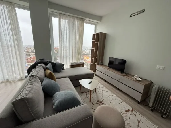 Tirane, jepet me qera apartament 1+1+Ballkon Kati 9, 50 m² 750 € (Rruga Riza Cerova)