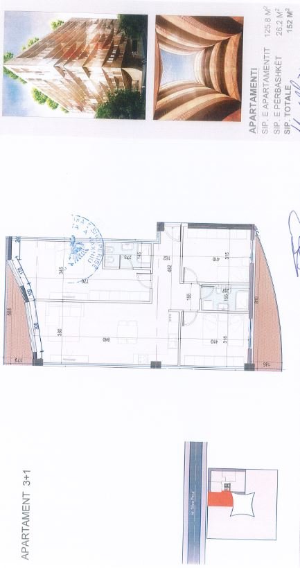 Tirane, jepet me qera apartament 2+1+Ballkon Kati 4, 100 m² (Rruga Mine Peza)