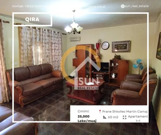 Shkoder, jepet me qera apartament 1+1 Kati 4, (PRANE SHKOLLES MARTIN CAMAJ)