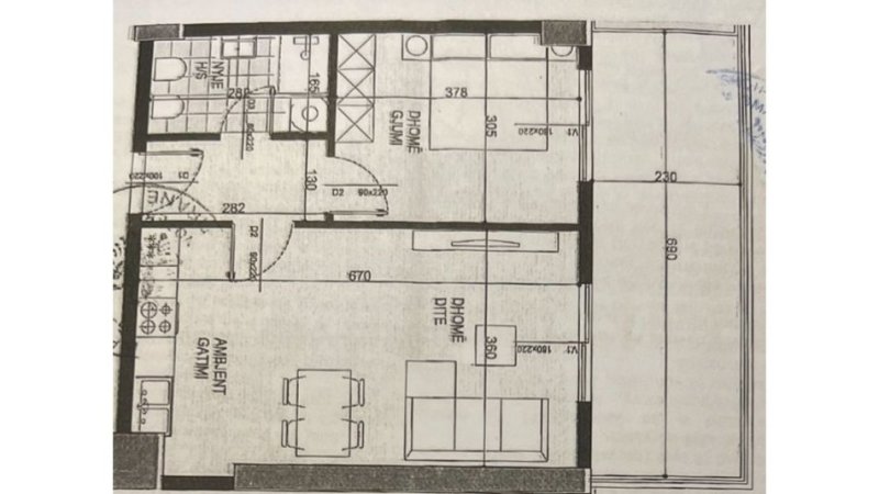 Tirane, shes apartament 1+1+Ballkon Kati 5, 86 m² 117.500 € (Ish Fusha e Aviacionit)