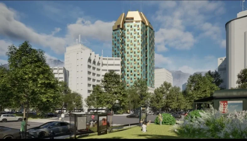 Tirane, shes apartament 1+1+Ballkon Kati 11, 75 m² 210.000 € (Luigj gurakuqi)