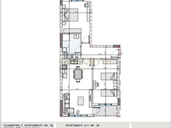 Tirane, shitet 2+1+Ballkon Kati 8, 106 m² 130.000 € (Univers city prane Qendres Tregtare QTU, Tiranë)