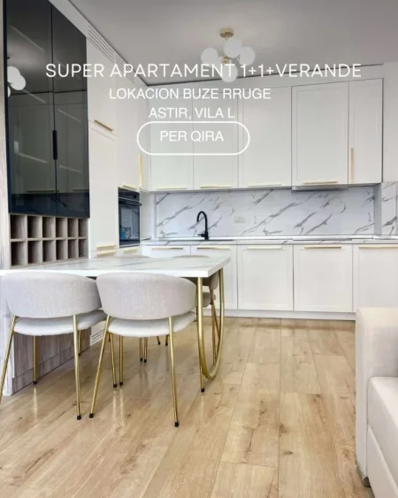 Tirane, jepet me qera apartament 1+1+Aneks+Ballkon Kati 1, 70 m² 500 € 