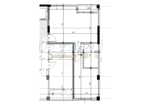 0683487469 Tirane, shitet apartament 1+1 Kati 2, 77 m² 168.000 € (PAZARI I RI)
