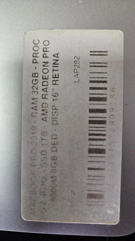 Tirane, shes MacBook Pro 16” (2019)