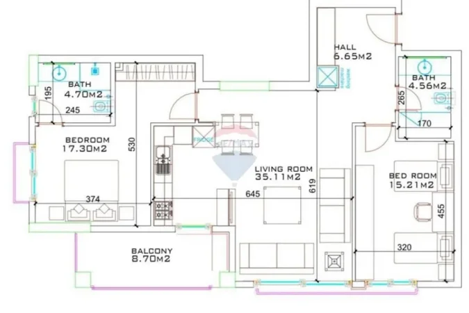 Tirane, shitet apartament 2+1+Ballkon , 122 m² 240.000 € 