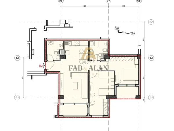 Tirane, shitet apartament 2+1+2 Kati 3, 109 m² 277.000 € (Pazari i Ri)