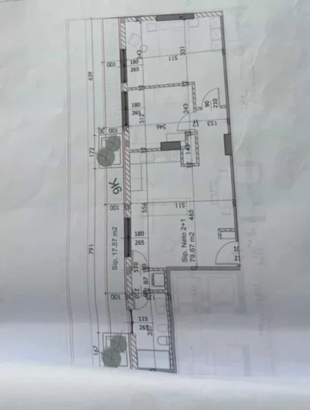 Tirane, shes apartament 2+1+Ballkon Kati 9, 92 m² 152.000 € (ish dogana)