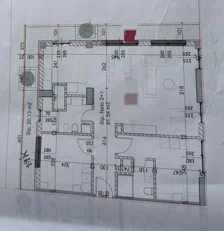 Tirane, shes apartament 2+1 Kati 11, 106 m² 175.100 € (ish dogana)