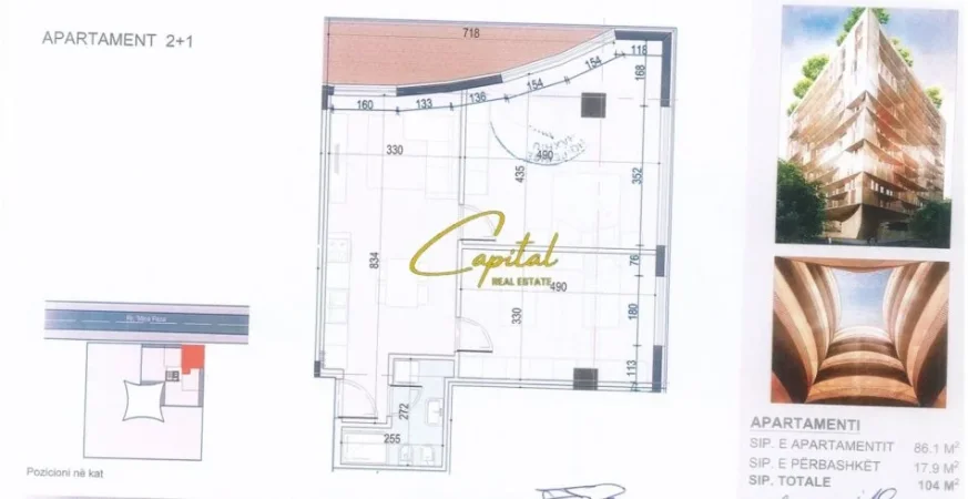 Tirane, jepet me qera zyre Kati 2, 105 m² 1.050 € (RRUGA MINE PEZA)