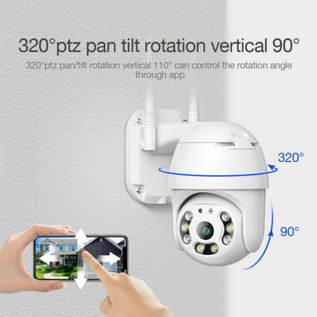 Tirane, shes 2MP Wireless IP Camera 1080P PTZ 8.000