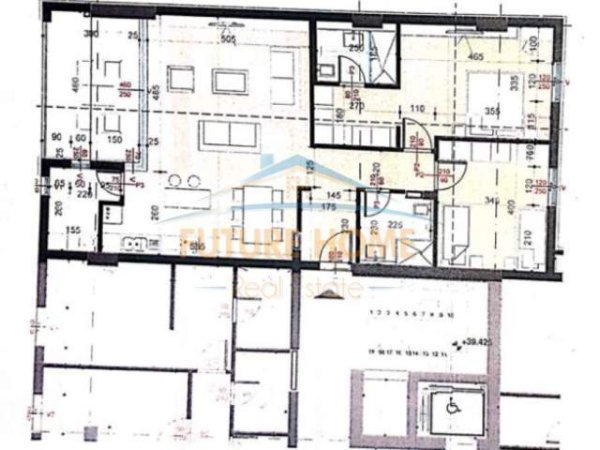 Tirane, shes apartament 2+1+BLK Kati 9, 142 m² 125.000 Euro (Kongresi i Manastirit)