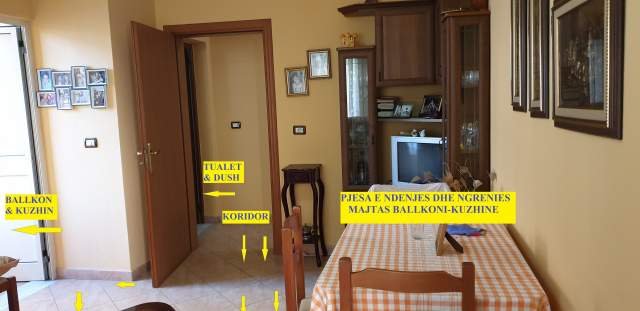 Durres-Plazh, Shitet Apart 1+1, cilësor, linja parë buzë detit, kati 4, pallat ri 5 kate, sip.60 m², Cmimi 90'000€, në rrugën. Lule Bore/ Rr "Agave,  Plazh 13, Durrës