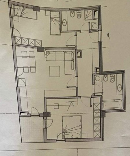 Tirane, shitet apartament 2+1 Kati 5, 104 m² 130.000 Euro (Rruga Haxhi Hysen Dalliu)