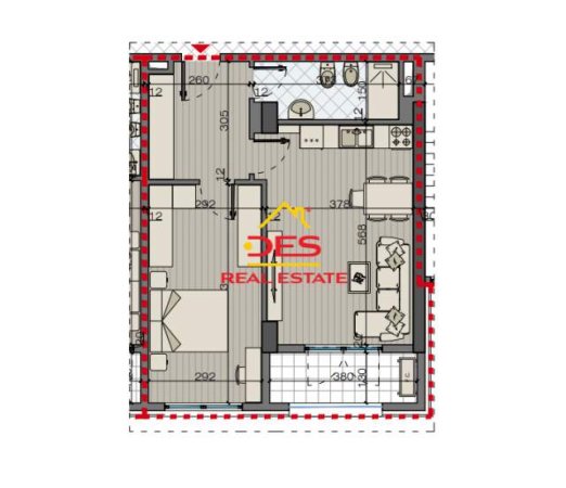 Tirane, shitet apartament 1+1+BLK Kati 6, 77 m² 105.000 Euro (filip jano)