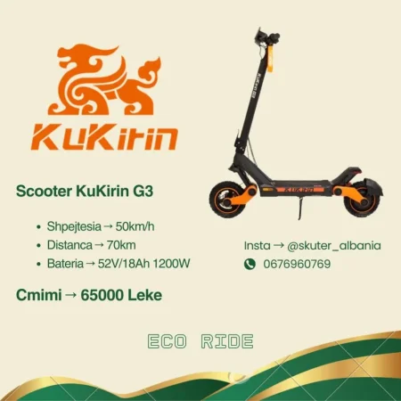 Tirane, shes Scooter KuKirin G3 , e zeze 650 €