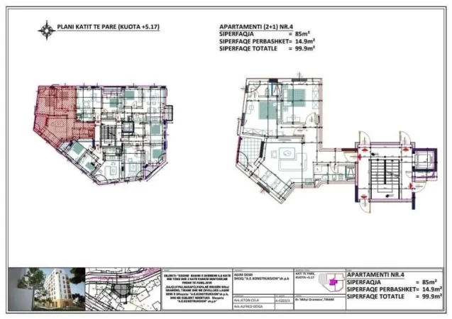 Tirane, Liste me oferta apartament 2+1+Aneks+Ballkon , 