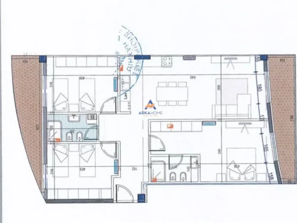 Tirane, shitet apartament 3+1 Kati 13, 152 m² 380.000 € (GOLDEN TOWER, MINE PEZA)