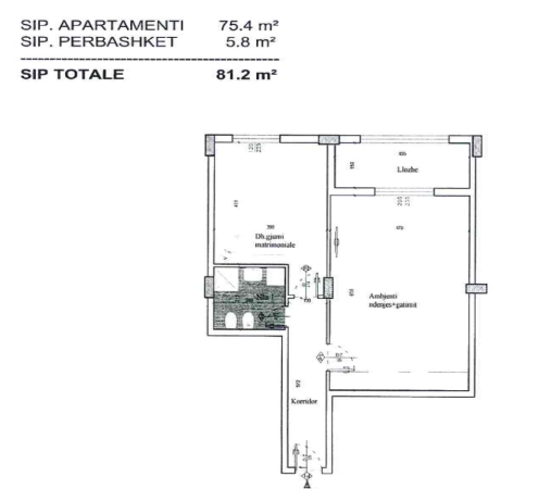Tirane, shes apartament 1+1 Kati 2, 75 m² 135.000 € (Arkitekt Sinani)