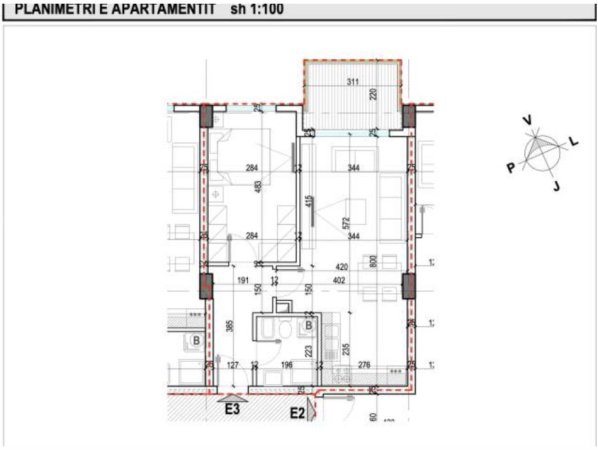 Tirane, shitet apartament 1+1+Ballkon Kati 5, 76 m² 129.200 € (LAPRAKE)