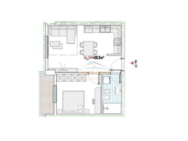 SHITET APARTAMENT 1+1 NE PASKUQAN, ME KESTE
