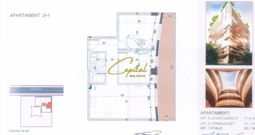 Tirane, jepet me qera zyre Kati 8, 94 m² 940 € (RRUGA MINE PEZA)