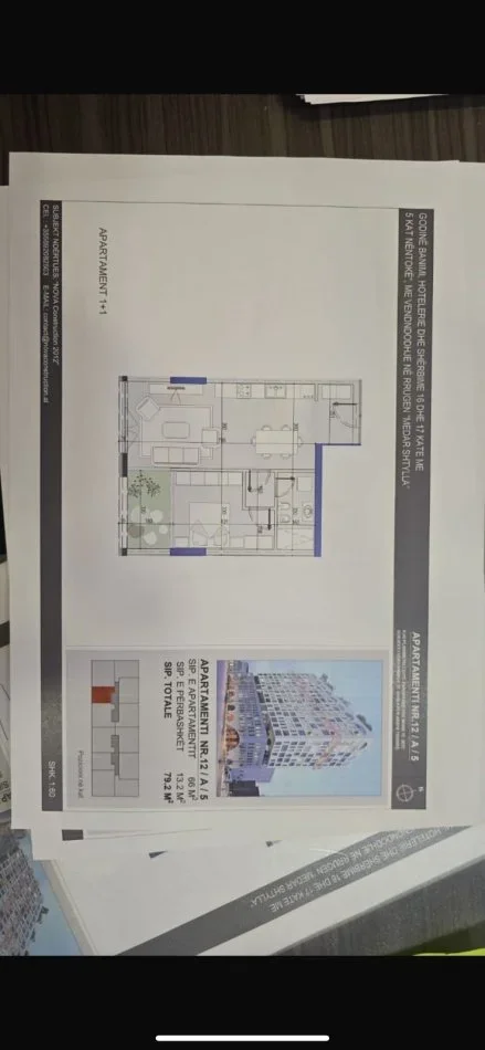 Tirane, shitet apartament duplex 1+1 Kati 12, 79 m² 205.000 € (WHITE TOWER)