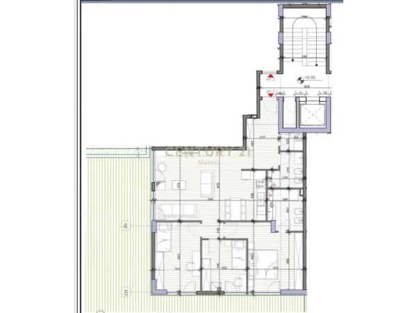 Tirane, jepet me qera apartament 3+1+Aneks+Ballkon Kati 0, 127 m² 1.700 € (Neom120063)