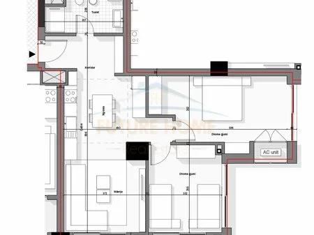 Tirane, shitet apartament 2+1+Ballkon Kati 19, 109 m² 277.680 € (Bulevardi i ri)
