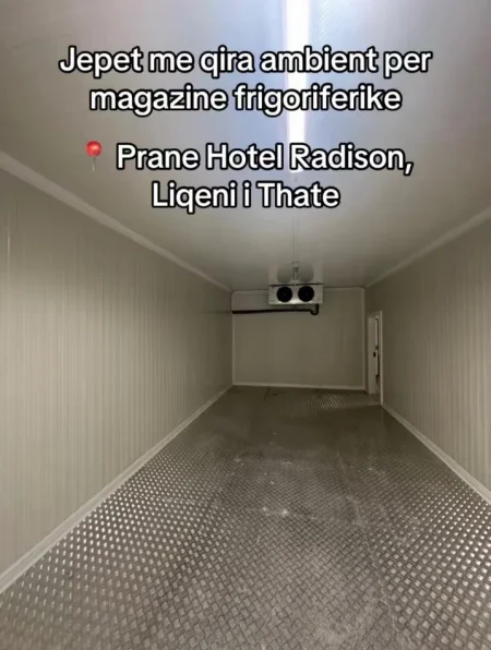 Tirane, jepet me qera magazine Kati 0, 200 m² (Liqeni i Thate, prane Hotel Radison)