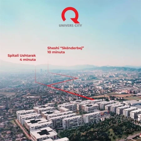 Tirane, shitet apartament 1+1 Kati 4, 59 m² 85.000 € (univers city)