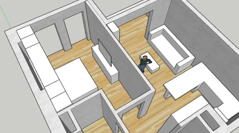 Tirane, shitet apartament 1+1+Aneks+Ballkon Kati 3, 60 m² 85.000 € (Kompleksi Univers City)