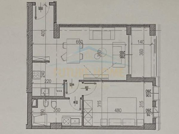 Tirane, shitet apartament 1+1 Kati 1, 9.300.000 Euro