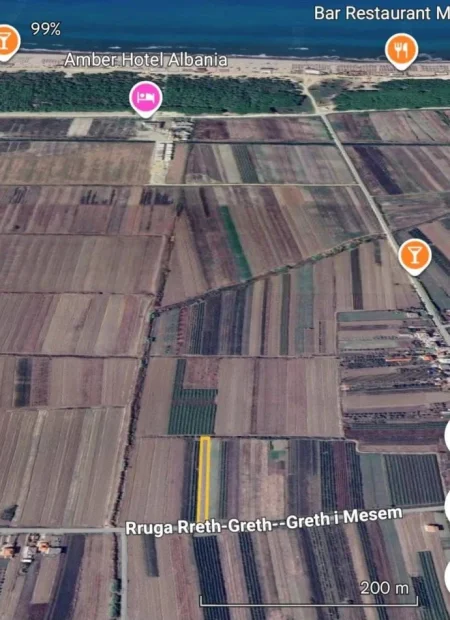 Kavaje, shitet toke ne bregdet , 2.050 m² 102.500 € (Spille,Kavaje)