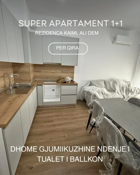 Tirane, jepet me qera apartament 1+1+Ballkon , 400 € 