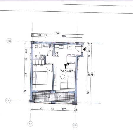 Tirane, shitet apartament 1+1 Kati 3, 69 m² 92.000 € (FRESKU)